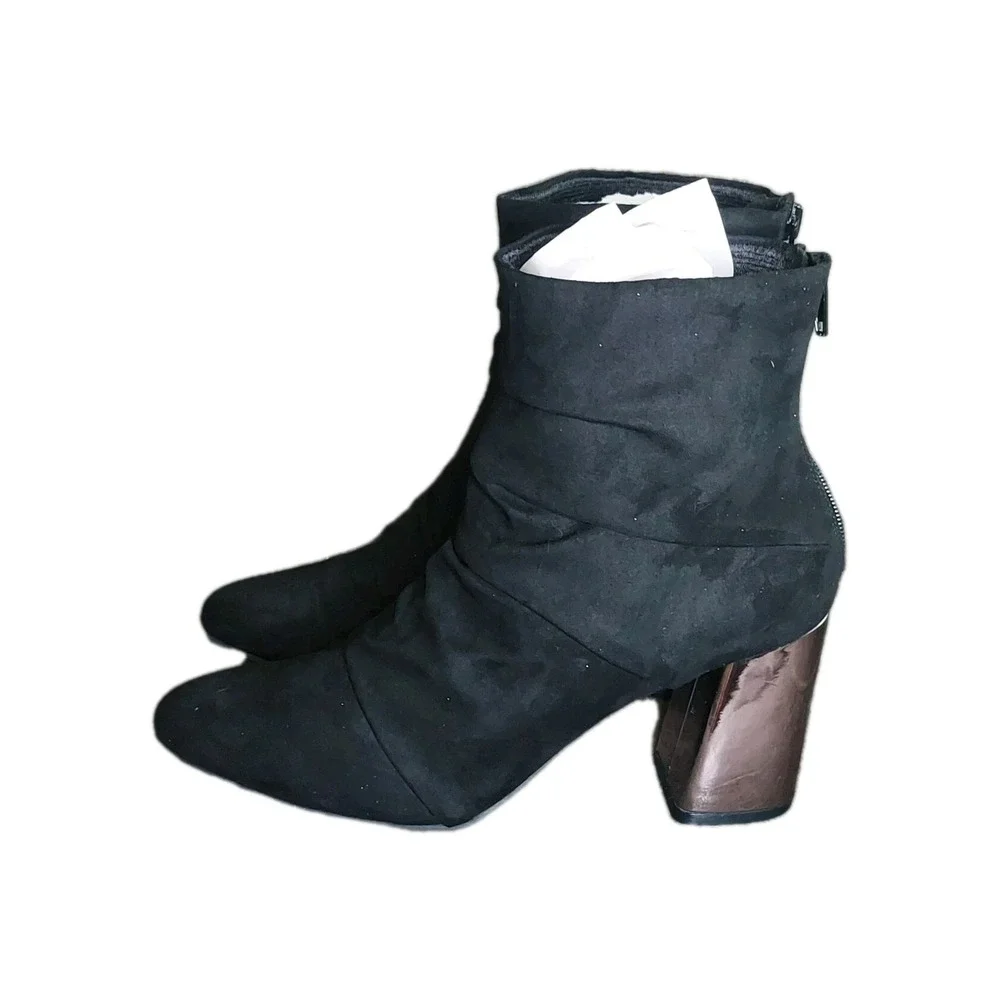 Christian Siriano 3.5' Heel Boots- Black womens ‎ Size 8.5 #468